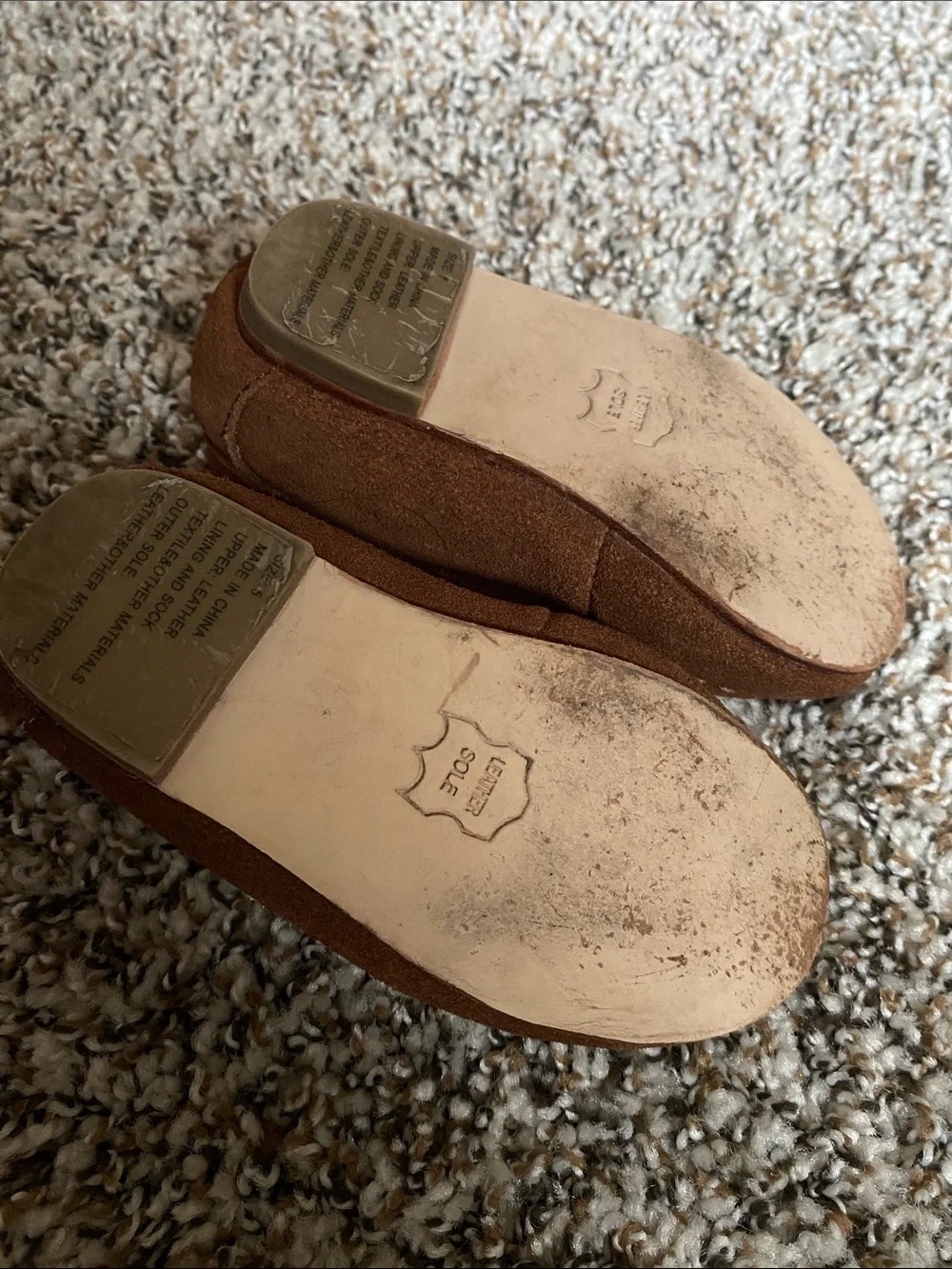 Janie and Jack Brown Suede Moccasin Loafers